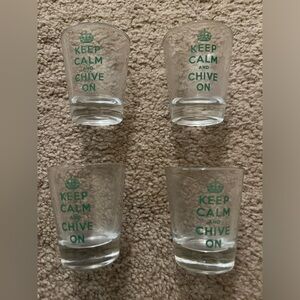 4 shot glasses